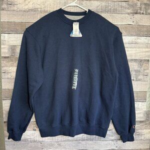 Champion Essential Fleece Crew Sweatshirt Navy Men's Size XL Tall NWT